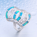 Opal Ring Opal Stein Preis mit bunten Fransen Mode Frauen Schmuck